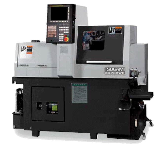 BO128W/ BO208W – Lang- Kurzdrehautomat mit geteiltem Lienarsystem - CNC